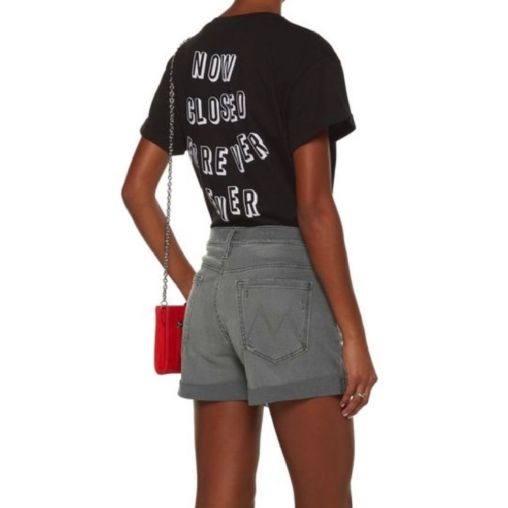 MOTHER Dropout Cuff Distressed Short